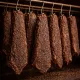 Traditional biltong air drying